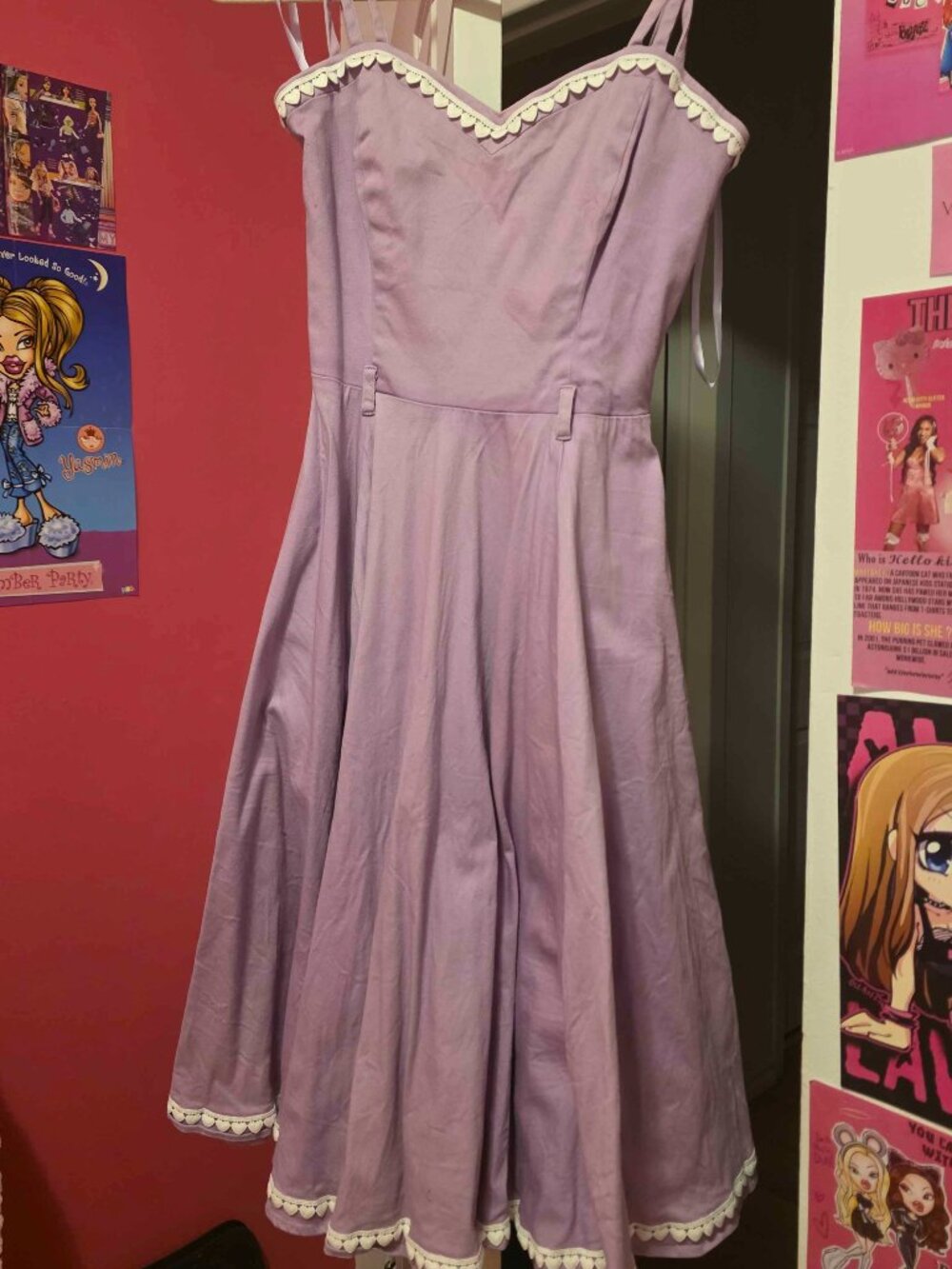 Collectif Purple Retro Style dress